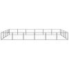 Dog Kennel Black 258.3 ft² Steel