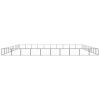 Dog Kennel Black 1076.4 ft² Steel