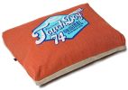 Touchdog Original Sporty Vintage Throwback Reversible Plush Rectangular Dog Bed